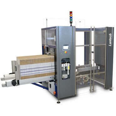 Automatischer Kartonaufrichter - CI-2000 - LANTECH - Hotmelt-Klebstoff / mit Klebeband / mit hohem Durchsatz
