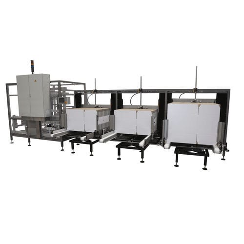 Automatischer Kartonaufrichter - MFC-1000 - LANTECH - Hotmelt-Klebstoff / mit Klebeband