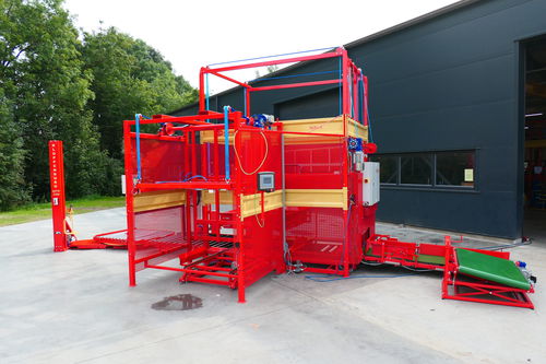 Palettierer mit Stapelmaschine - WIBO 8 TPV - Kloppenburg Machinebouw - für Säcke / Paletten / automatisch