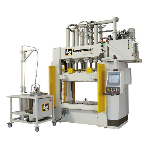 Hydraulische Presse - 120T - Langzauner - RTM-Form / für Verbundwerkstoffe / Oberkolben
