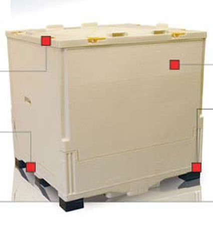 IBC-Behälter / PP - Caliber® series - Buckhorn - für Pharmaprodukte / Lager / zusammenklappbar