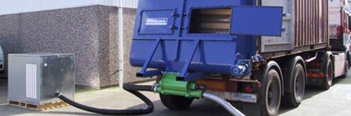 Entladestation für Schüttgut - Ehcolo A/S - für Container / vollautomatisch
