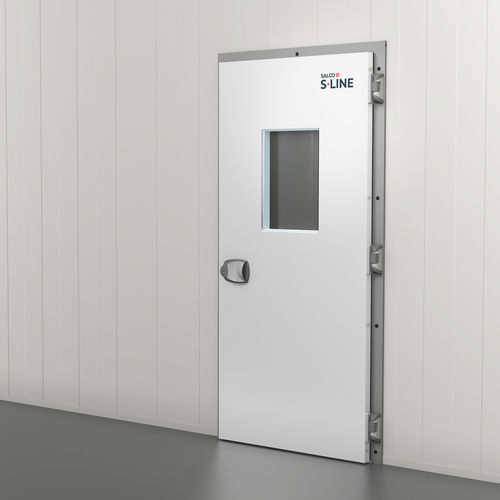 Tor mit Scharnier - BD-1804 - Salco Industrial Doors - Fußgänger / Edelstahl / Aluminium