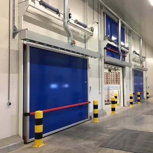 Vertikalschiebe-Tor - VH-1414 (V) - Salco Industrial Doors - Aluminium / anodisiertes Aluminium / Gummi