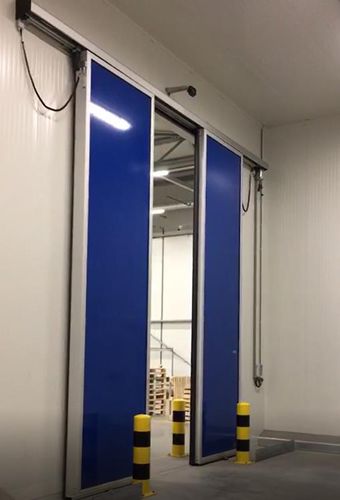 Schiebetür - VH-1414 - Salco Industrial Doors - anodisiertes Aluminium / Gummi / Glasfaser
