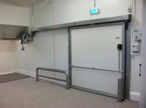Schiebetür - KH-0910R2 - Salco Industrial Doors - Edelstahl / Gummi / Glasfaser