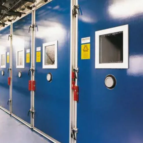 Tor mit Scharnier - KDG-1010 - Salco Industrial Doors - Aluminium / anodisiertes Aluminium / Gummi