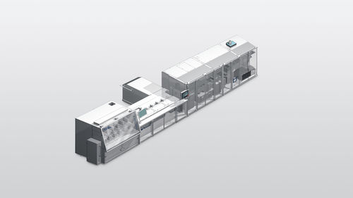 Automatische Abfüllmaschine mit Traysealer - HSP - HOEFLIGER - Fass / Pulver / für Pharmaprodukte