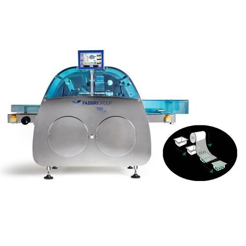 Linearer Schalensiegler - TopLid - FRUTMAC SRL - automatisch / für die Lebensmittelindustrie / für Schalen