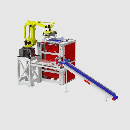 Roboter-Palettierer - RoboPal P - Intec - Schicht / für Kartons / für die Lebensmittelindustrie