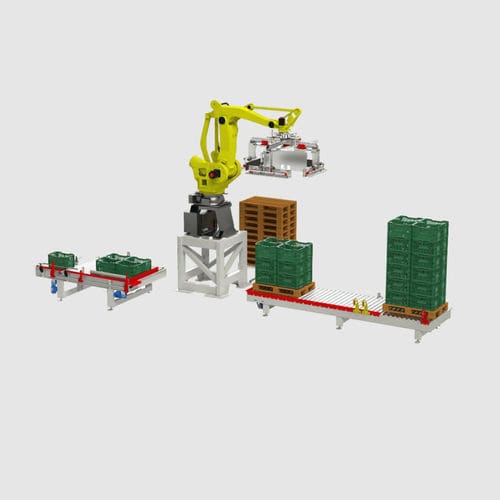 Roboter-Palettierer - RoboPal C - Intec - Schicht / Paletten / für Kartons