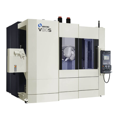 CNC-Bearbeitungszentrum / 5-Achs - V80S - MAKINO Milling Machine - vertikal / HSK A-63 / 40 Werkzeuge