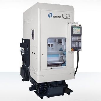 CNC-Bearbeitungszentrum / 3-Achs - L2 APC - MAKINO Milling Machine - vertikal / HSK-A50 / 15 Werkzeuge