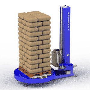 Stretchwickler mit Drehteller - VTW - Verbruggen Palletizing Solutions - vertikal / automatisch / mit Elektromagnetbremse