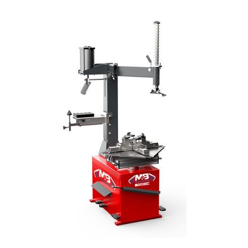 Reifenmontiermaschine für Motorrad - TC400 BIKE - M & B Engineering S.r.l. - halbautomatisch / horizontal / mit Schwenkarm