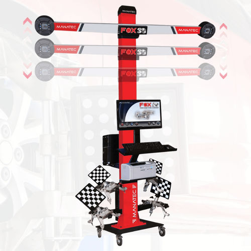 3D-Achsmessgerät - FOX Auto BoomX Smart Mobile - Manatec Electronics Pvt. Ltd. - für PKW / mit automatischer Kamera