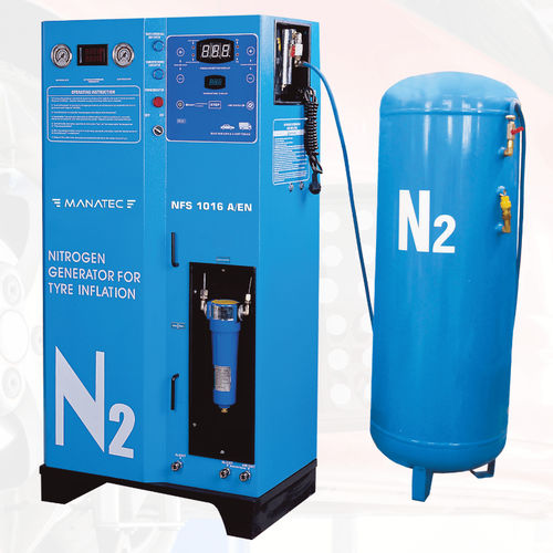 PSA-Stickstoffgenerator - NFS 1016 A EN - Manatec Electronics Pvt. Ltd. - stationär / mit Flaschenabfüllanlage / automatisch