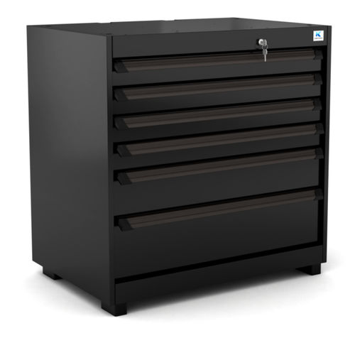 Lagerschrank - WB-DC96.1 - RO & Co. S.p.A. Keen Space - bodenstehend / 6-Schubladen / Aluminium
