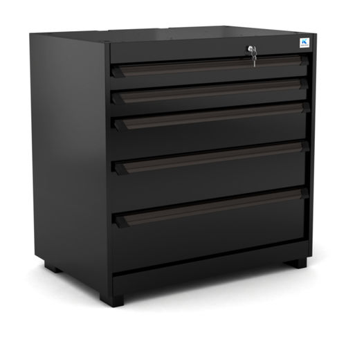 Lagerschrank - WB-DC95.1 - RO & Co. S.p.A. Keen Space - bodenstehend / mit 5 Schubladen / Aluminium