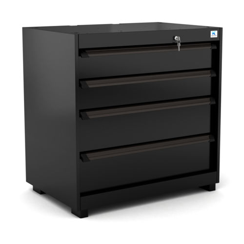 Lagerschrank - WB-DC94.1 - RO & Co. S.p.A. Keen Space - bodenstehend / mit 4 Schubladen / Aluminium
