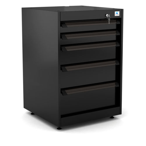 Lagerschrank - WB-DC65.1 - RO & Co. S.p.A. Keen Space - bodenstehend / mit 5 Schubladen / Aluminium