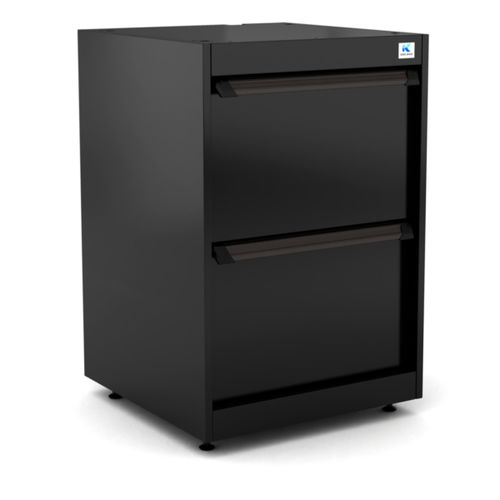 Lagerschrank - WB-WW6.1 - RO & Co. S.p.A. Keen Space - bodenstehend / mit 2 Schubladen / Aluminium