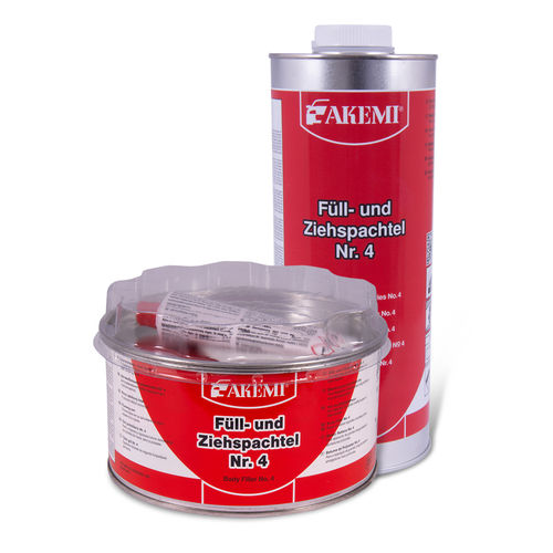 Polyester-Spachtelmasse - Body Filler No. 4 - AKEMI chemisch technische Spezialfabrik GmbH - Zweikomponenten / für Karosserie / Reparatur