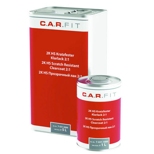 Zweikomponentenlack - 7-322-2501 - August Handel GmbH - CARFIT - Acryl / auf Wasserbasis / für hohe Chemikalienbeständigkeit