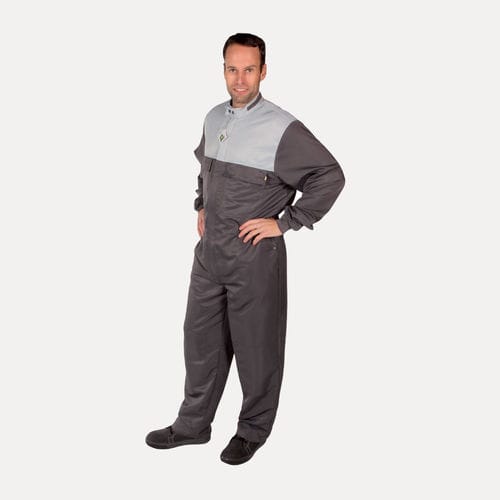 Chemikalienbeständiger Overall - SAFETY neo - DREFI Drehkopf & FIDI GmbH - Stoff / Karbongarn / Polyester