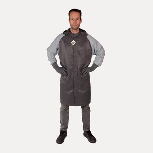Chemikalienbeständiger Overall - SAFETY neo Gown - DREFI Drehkopf & FIDI GmbH - Stoff / Karbongarn / Polyester