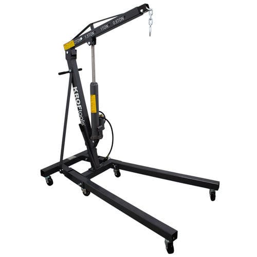 Werkstattkran / 2 t - 4865 - KROFtools Professional Tools - hydraulisch / zum Klappen