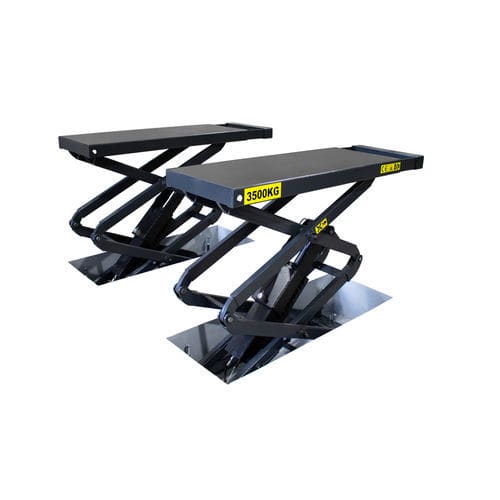 Scherenhebebühne - 9810 - KROFtools Professional Tools - 3,5 t / elektrohydraulisch / für PKW