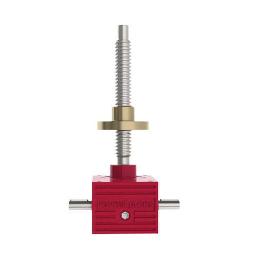 Spindelhubgetriebe / axial verfahrende Spindel - C series - Power Jacks - rotierende Spindel / mit Schnecke / Sicherheitsmutter