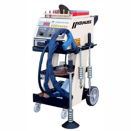 Karosserie-Reparatursystem / auf Wagen - POWERDENT S40 - KRAUSS TOOLS GmbH - mit Schweißgerät