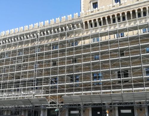 Stationäres Gerüst - Ceta Spa - Fassaden / modular / mit Treppe