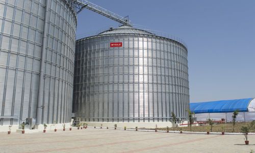 Silo mit flachem Boden - Mysilo - verzinkt / Dekorputz
