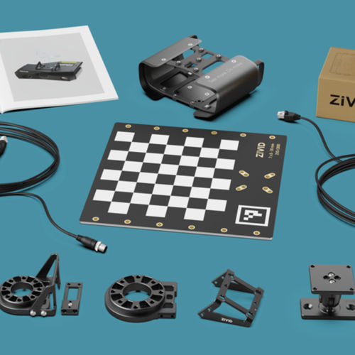 Montageset für Sensor - Zivid - für Werkzeugmaschine / Aluminium / Metall