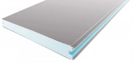 Inox-Deckplatte-Sandwichplatte - THERMOMODULAR - Pannelli Termici srl - Polyurethankern / extrudierter Polystyrolkern / für Decke