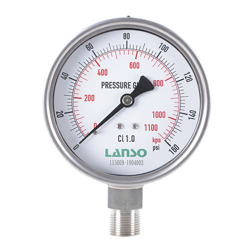 Differential-Manometer - B32.SA - Lanso Instruments Inc - mit Doppelskala / mit Zifferblatt-Anzeige / Edelstahl
