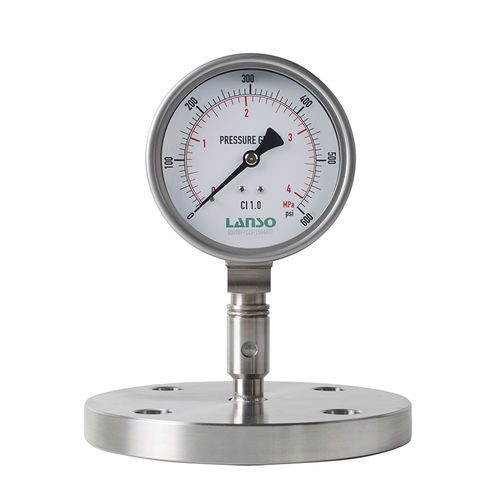 Differential-Manometer - B32.ST+DS27 - Lanso Instruments Inc - mit Doppelskala / mit Zifferblatt-Anzeige / Flansch