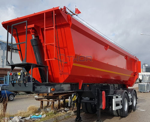 2-Achsen-Sattelauflieger - ThorTrailer - angehängt / hydraulisch / erweiterbar