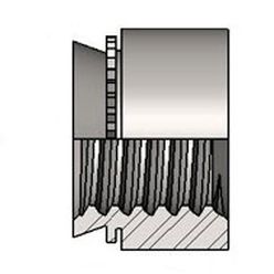 Gerändelte Mutter - 93 series - STANLEY Engineered Fastening - Crimp / Stahl / Aluminium