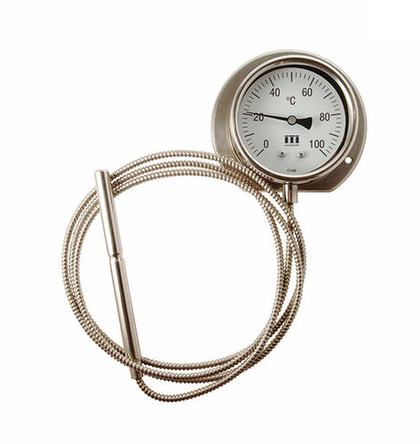 Thermometer / Gasdruck mit Fernleitung - C100 / TFCh - Instruments to Industry - mit Zifferblatt-Anzeige / IP65 / gehärtet
