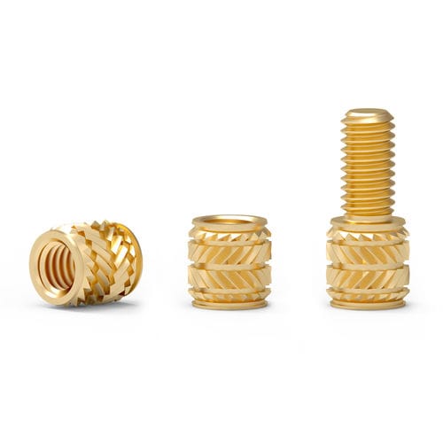 Gewindeeinsatz - ST series - Shenzhen In-saiL Precision Parts Co.,Ltd - gerändelt / Messing / Edelstahl