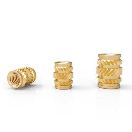 Gewindeeinsatz - AT series - Shenzhen In-saiL Precision Parts Co.,Ltd - gerändelt / Edelstahl / Aluminium