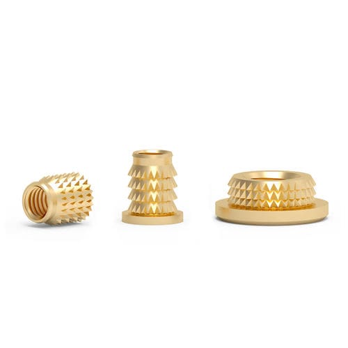 Gewindeeinsatz - MB series - Shenzhen In-saiL Precision Parts Co.,Ltd - Press / gerändelt / Messing