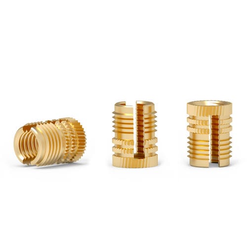 Gewindeeinsatz - EZL series - Shenzhen In-saiL Precision Parts Co.,Ltd - Press / gerändelt / Messing