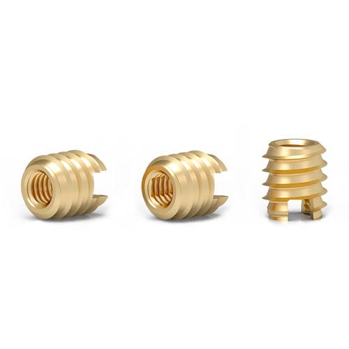 Gewindeeinsatz - L382 series - Shenzhen In-saiL Precision Parts Co.,Ltd - selbstschneidend / gerändelt / Messing
