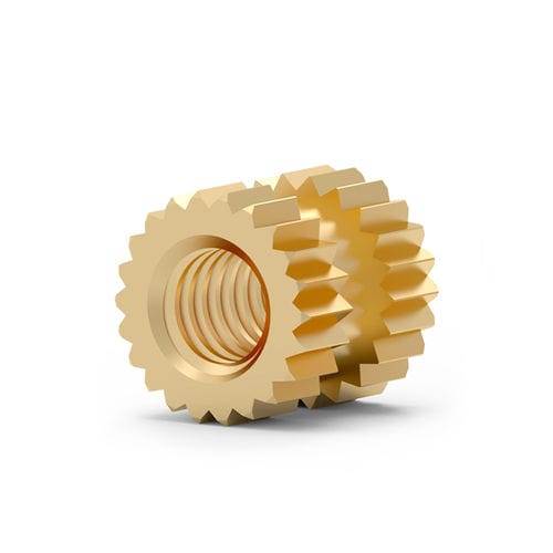 Abform-Einsatz - SKT series - Shenzhen In-saiL Precision Parts Co.,Ltd - Gewinde / gerändelt / Messing