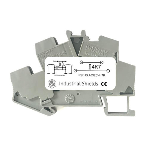 Klemmenblock auf DIN-Schiene - IS.ACI2C-4.7K - Boot and Work Corp, S.L. - Durchführung / kompakt
